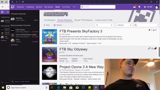 Tutorial- How to Play Minecraft mod packs through twitch app смотреть онлайн