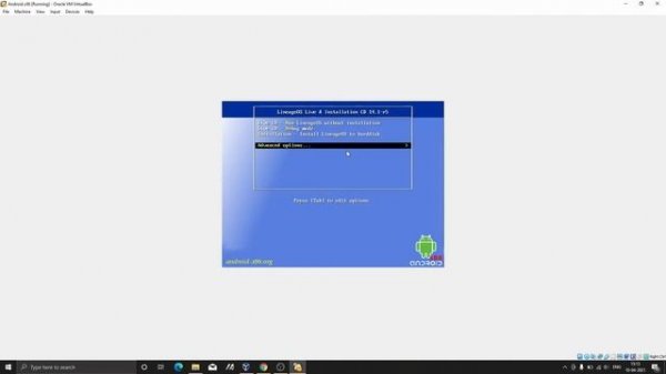 Android X86 Virtual Box installation