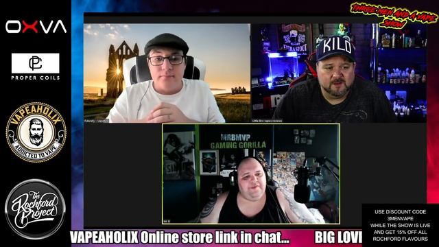 Three men and a vape show #99 and 1/2 UPDATE SHOW смотреть онлайн
