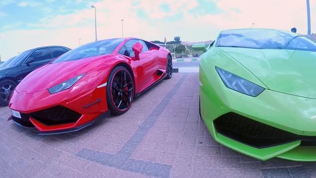 UAE Lamborghini Club fun run to Jebel Hafeet. смотреть онлайн