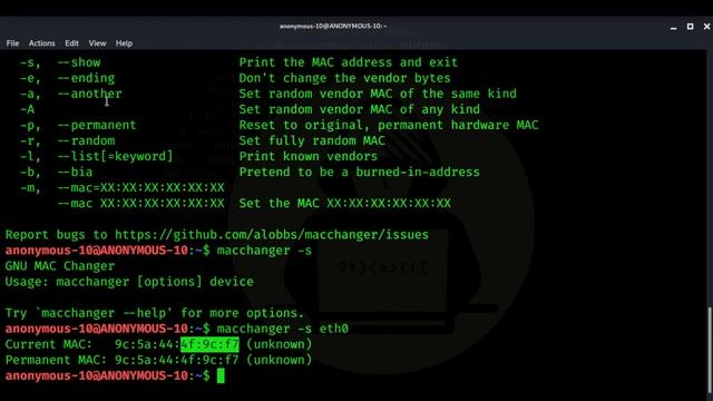 Mac Changer to Change Mac Address and for Anonymity ! смотреть онлайн
