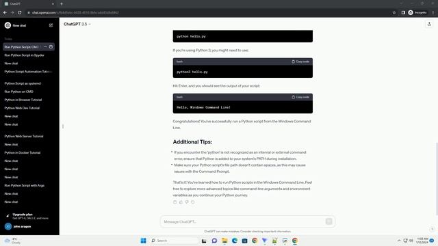 run python script in windows command line смотреть онлайн