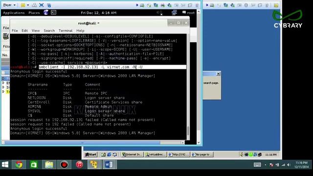 Penetration Testing Module 4 Part 9 Enumeration smbclient Lab смотреть онлайн