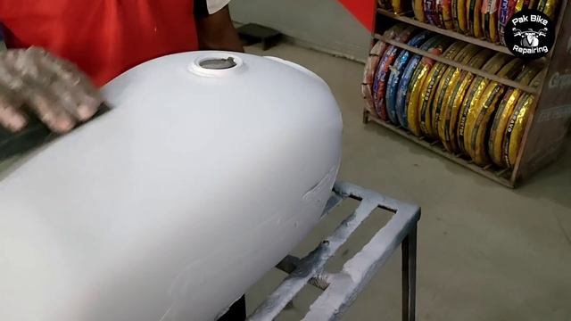 how to repair damaged fuel tank || denting painting expense detail смотреть онлайн