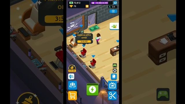 Idle Barber Shop Tycoon Android Gameplay Walkthrough Part 6 смотреть онлайн