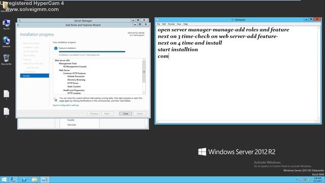 How to install IIS internet information services how to make server web side(server 2012) смотреть онлайн