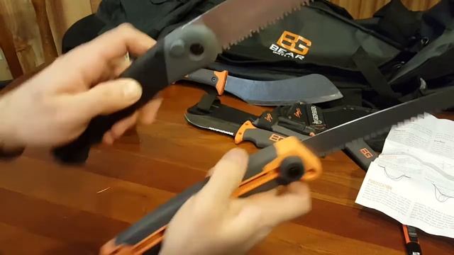 Bear Grylls Gerber sliding saw vs. Kershaw Taskmaster saw смотреть онлайн