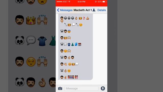 Macbeth Act 1 Emoji Story смотреть онлайн