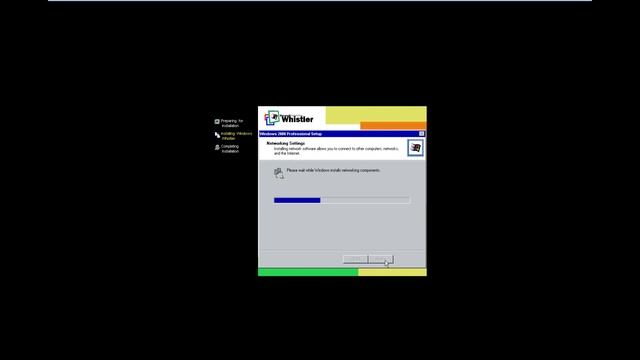 Installing Windows Whistler 5.1.2250.1 (XP Tech Beta) смотреть онлайн