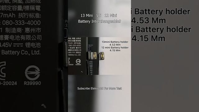 iPhone 13 mini battery and 12 mini battery interchangable ? смотреть онлайн