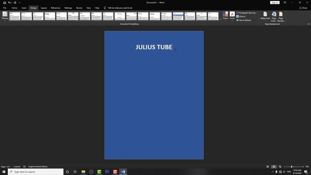 How to Make Background Color / Picture in MS WORD 2020 смотреть онлайн