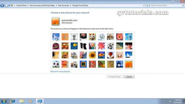 How to change your Windows 7 account picture смотреть онлайн