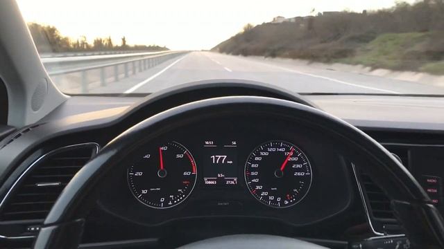 Seat leon 1.6 TDİ DSG 0-100 ve son hız смотреть онлайн