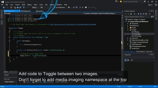 "Windows 10 Universal App development"-Tutorial 4: *Image view* in visual studio 2015 смотреть онлайн