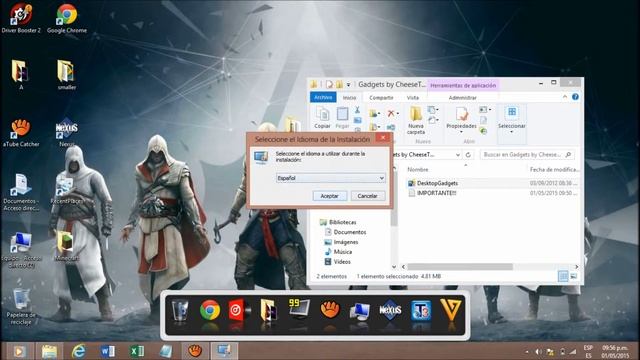 COMO ACTIVAR LOS GADGETS EN WINDOWS 8 Y 8.1!!! смотреть онлайн