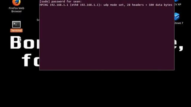 Crafting UDP packets with HPING3 смотреть онлайн