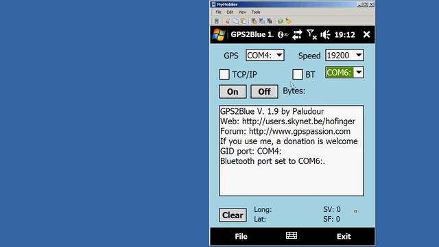 GPS2Blue from HTC Diamond Windows Mobile 6.1 смотреть онлайн