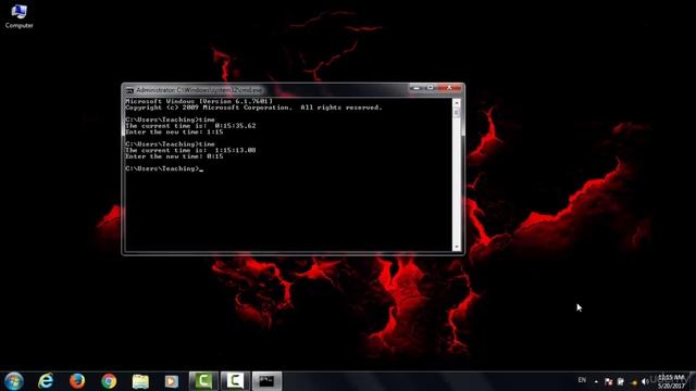 changing date & time of the system through the command prompt смотреть онлайн