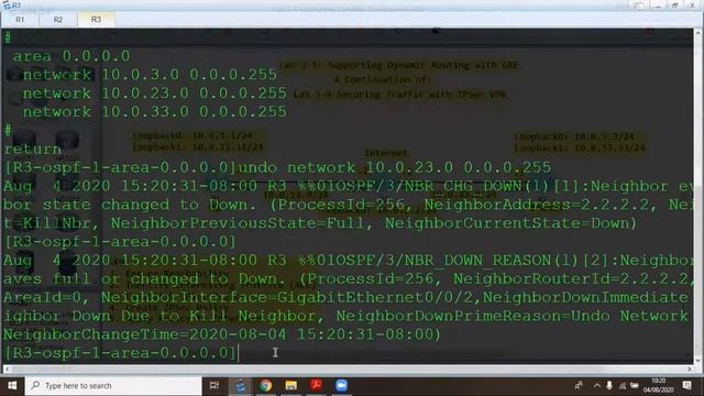 Lab 3 5 Supporting Dynamic Routing with GRE смотреть онлайн