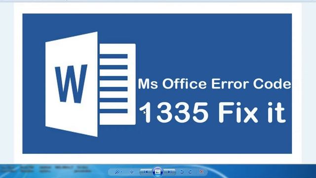 Ms office error code 1335 in telugu смотреть онлайн