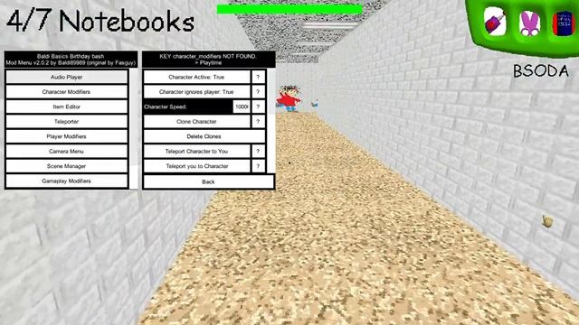 Baldi's Basics Birthday Bash with mod menu by baldi89989 смотреть онлайн