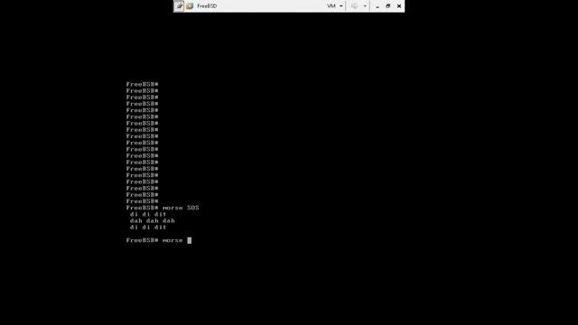 Morse Code in FreeBSD by Nicholas Lee Fagan смотреть онлайн