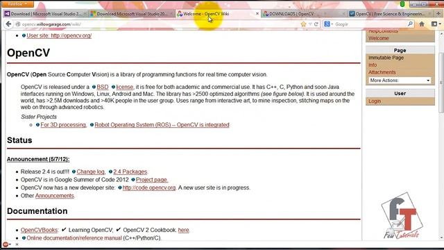 Installing OpenCV 2.4.4 on Win 7 & Configuring a Visual Studio Project(1_5) смотреть онлайн