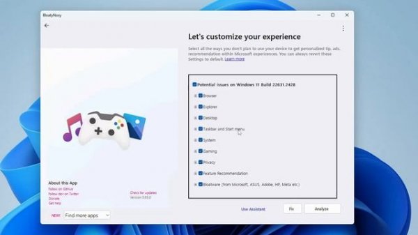 Debloat Windows 11 with BloatyNosy in 2 Minutes 🚀(Make Windows 11 FASTER)