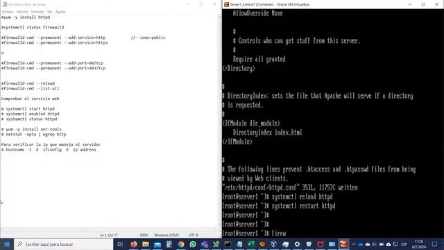 Instalar y configurar Apache en Centos 7 - Parte 2 смотреть онлайн