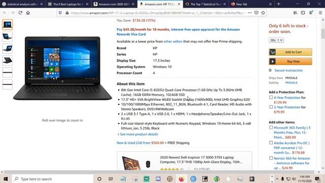 Statistical Analysis Mid -Range Laptops Shopping - $600 - $800 смотреть онлайн