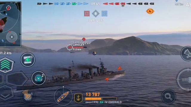 World of Warships Legends go Mobile - Cruiser Tier IV "EMERALD" Gameplay - 4 Kills 70k+ Dmg. смотреть онлайн