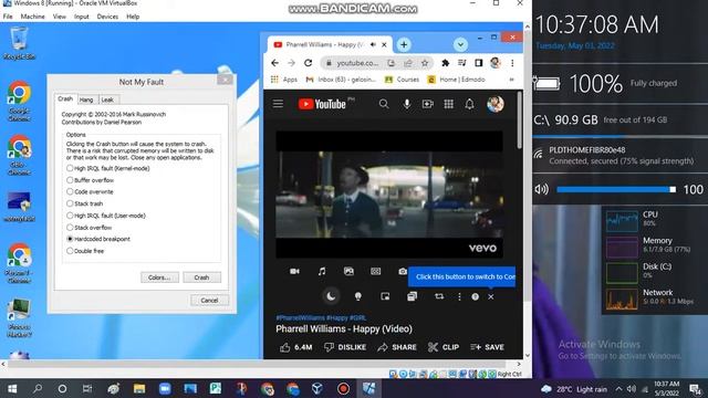 Happy song has BSOD VM (Windows 8) смотреть онлайн