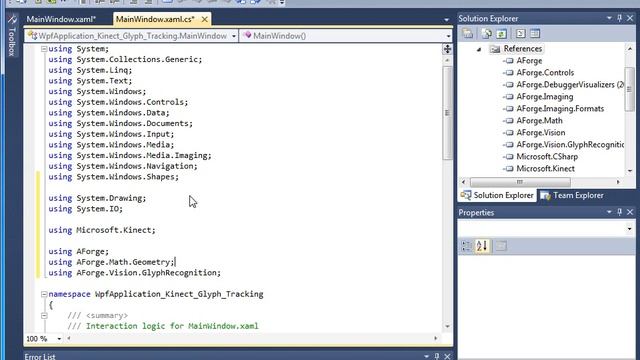 Tutorial: Microsoft Kinect SDK RGB Viewer with AForge GRATF Glyph Tracking смотреть онлайн