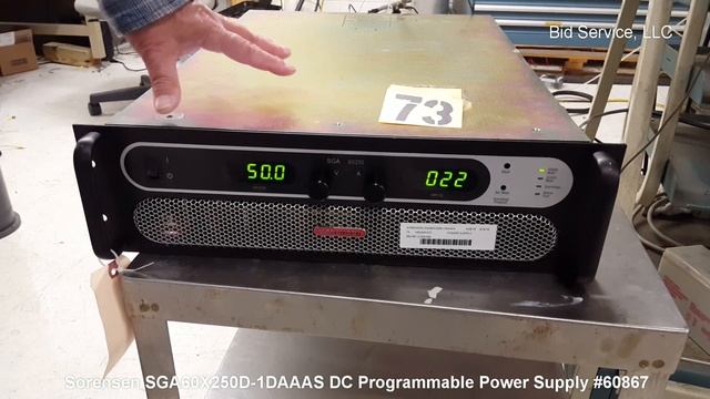 Sorensen SGA60X250D 1DAAAS Programmable DC Power Supply #60867 смотреть онлайн