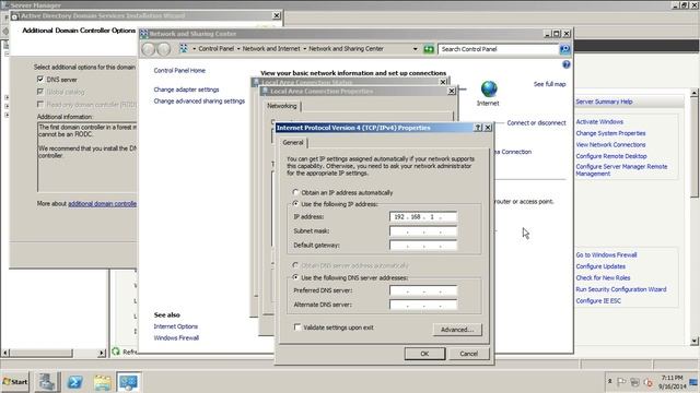 Step By Step Installation of Active Directory Domain Service in Windows Server 2008 R2 смотреть онлайн
