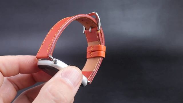 Leather Brut Apple Watch Leather Band - Orange смотреть онлайн