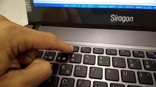 Entrar A BIOS Setup Síragon NB-3170 Y Formatear