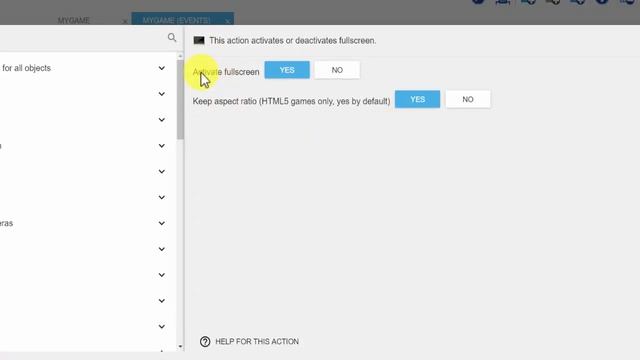 GDEVELOP | ACTIVATE FULLSCREEN смотреть онлайн