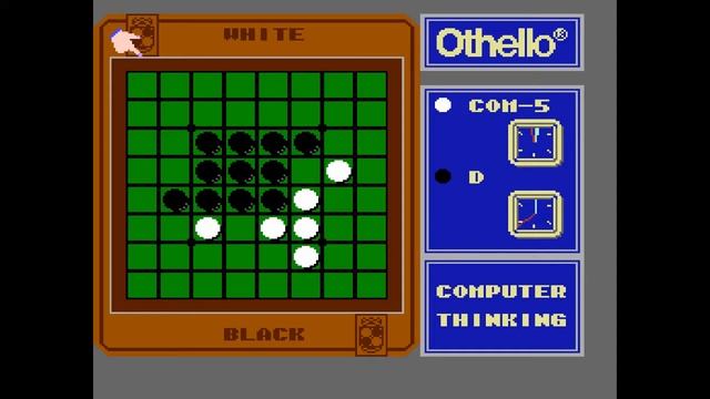 Othello (Famicom Disk System, 1986) CPU Levels 4 & 5 Playthrough смотреть онлайн