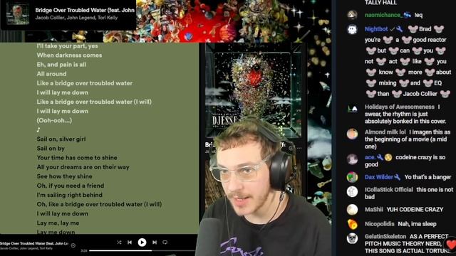 Jacob Collier - Bridge Over Troubled Water | Everyone Reaction vs Brad Taste In Music Reaction смотреть онлайн
