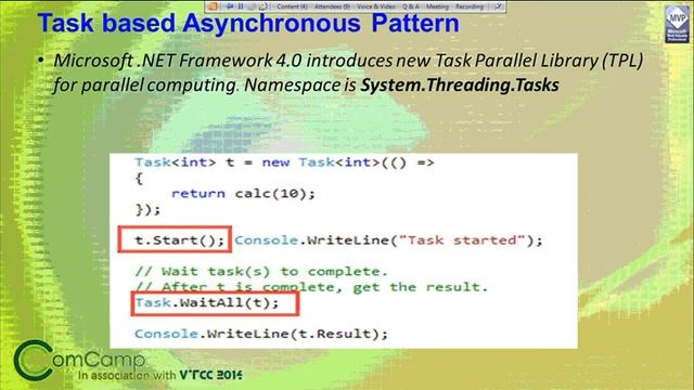Microsoft VTC 2014 C# 5 0 Async Programming by Vidya Vrat Agarwal смотреть онлайн