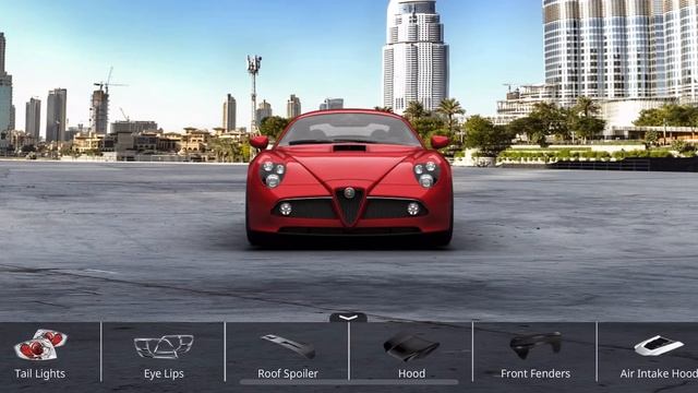 3d tuning alfa romeo 8c conpetizione 2007 customization смотреть онлайн