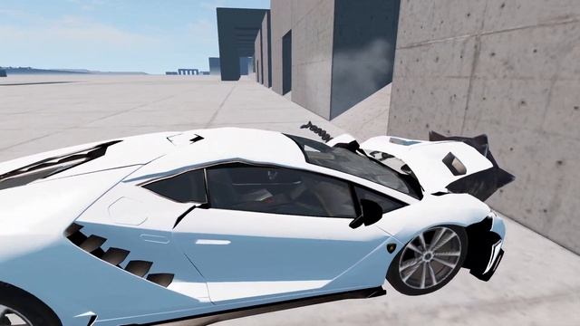Lamborghini Centenario vs Giant Flail😱 BeamNG.Drive смотреть онлайн