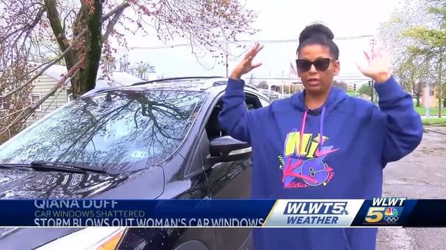 Storm blows out woman's car windows in southern Indiana смотреть онлайн