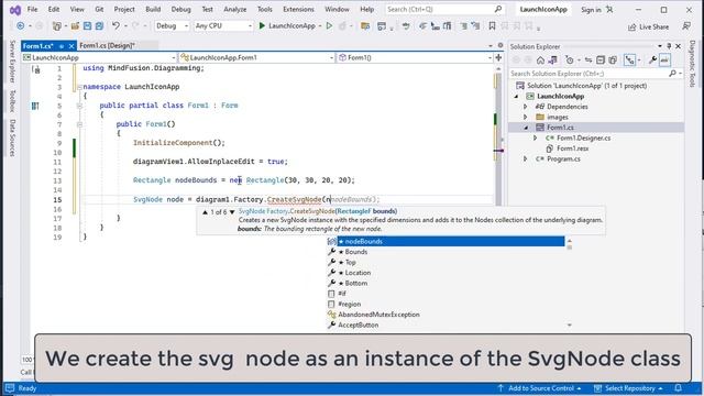Using FlowChart.NET to Create a Node that Mimics a Launch App Icon смотреть онлайн