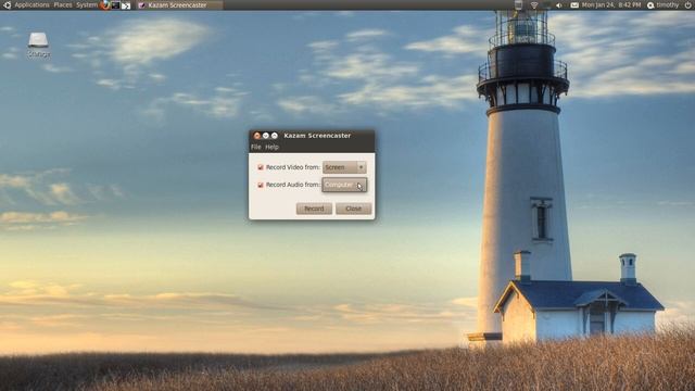 Kazam Screencaster -Ubuntu 10.04 смотреть онлайн