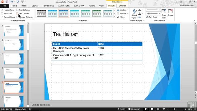 Microsoft Powerpoint 2013 Tutorial | Formatting Tables смотреть онлайн