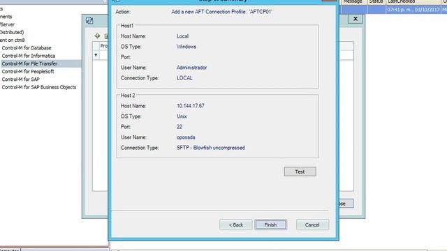 Como Configurar modulo Control-M/Advanced File Transfer смотреть онлайн