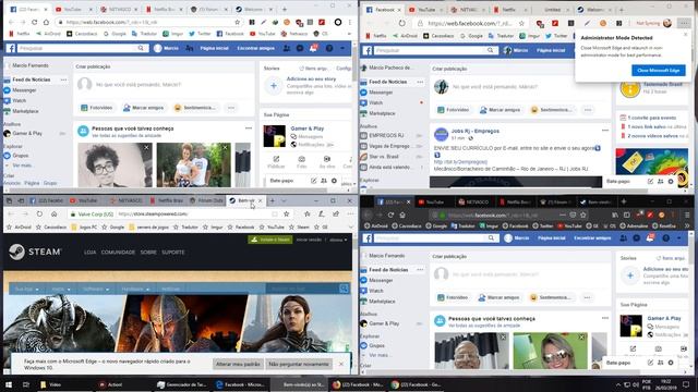 Teste Navegadores: Novo Edge x Chrome x Firefox x antigo Edge )links download na descrição смотреть онлайн