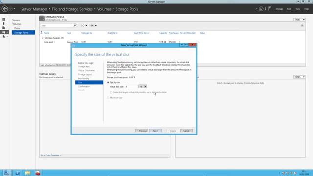 Setting up storage spaces and deduplication on Window Server 2012 смотреть онлайн